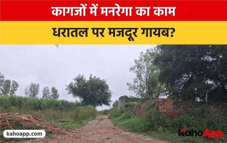 कागजों में मनरेगा का काम, धरातल पर मजदूर गायब?