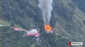 उत्तराखंड: नवरात्र के बीच मां भगवती मंदिर में भीषण आग, मुख्य मंदिर को भारी नुकसान की आशंका