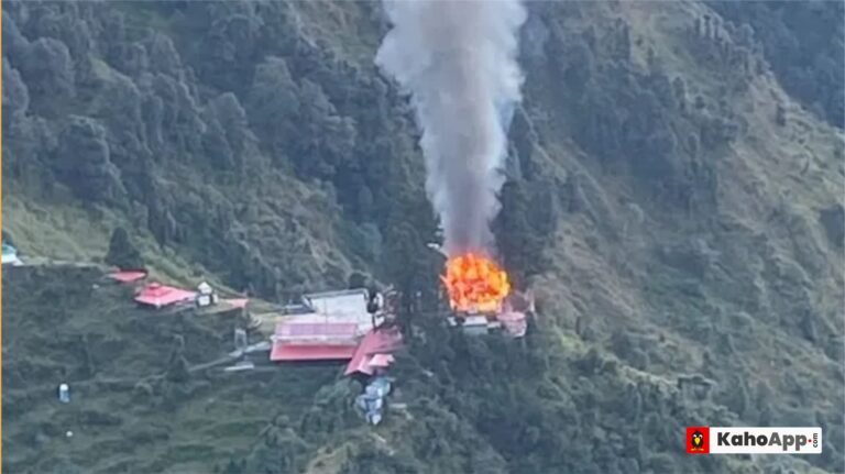 उत्तराखंड: नवरात्र के बीच मां भगवती मंदिर में भीषण आग, मुख्य मंदिर को भारी नुकसान की आशंका