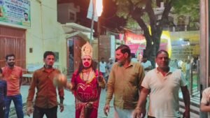 बहसूमा में हनुमान ने लगाई लंका में आग, धू-धू कर जली स्वर्णनगरी